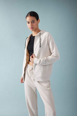 DeFactoFit Толстовка с капюшоном и молнией стандартного кроя фото 3