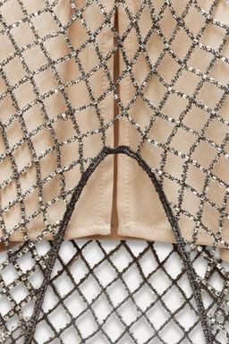 MIDI SLIP DRESS WITH RHINESTONES - Zara фото 11