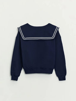 Толстовка из хлопка с отложным воротником / Zarina  фото 9