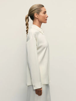 Блузка из жатого сатина / Zarina  фото 4