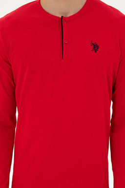 Мужской красный пижамный комплект Неожиданная скидка в корзине - U.s. polo assn фото 5
