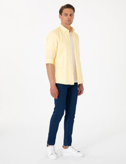 Sar_ Oxford Slim Fit Kolay _t_lenebilir G_mlek - Pierre cardin фото 4