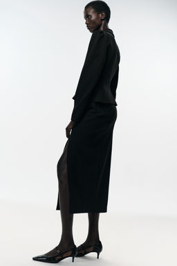 MIDI PENCIL SKIRT WITH VENT - Zara фото 3