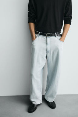 LIGHTWEIGHT LOOSE WIDE-LEG JEANS - Zara фото 14