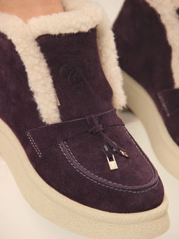 Ботинки EDART 307.florida be.сливовая замша/мех - Ed'art фото 11