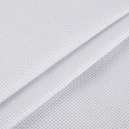 Канва K03L Gamma Aida №11 ФАСОВКА 95% хлопок, 5% терилен 150 x 100 см 2 см белый с перламутровым люрексом