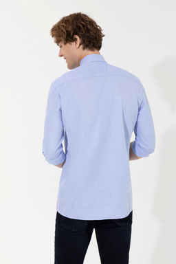U. S. Polo Assn Мужская синяя рубашка с длинным рукавом - U.s. polo assn фото 11