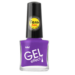 KIKI Д/НОГТЕЙ Лак д/ногтей GEL Effect без УФ-лампы 004 мат.сиреневый