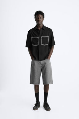 SHIRT WITH CONTRAST POCKETS