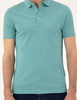 Базовая футболка приталенного кроя мятного меланжа - Cacharel фото 6