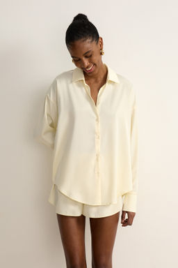 Рубашка из сатина прямого силуэта - Mollis фото 3