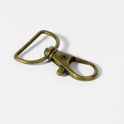 Цена за 2 шт. Карабин металлический, 39 24 мм / 20 1,5 мм, 6 шт, цвет бронзовый - Арт узор фото 2