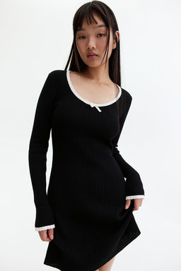 Vestido ajustado en punto de canale