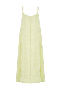 Mavi Duz Midi Dokuma Elbise TWOSS25EL00905 - Trendyolmilla фото 17