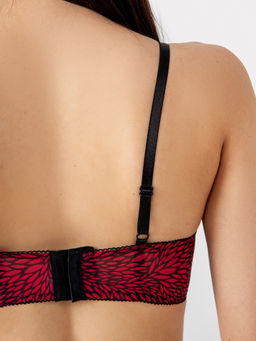 Бюстгальтер женский в красном цвете с принтом абстракция абстракция на красном 512421 - Mark formelle фото 8