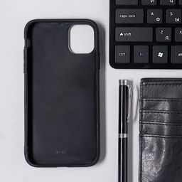 Чехол Luazon для iPhone 11, с отсеком под карты, текстиль+кожзам, красный