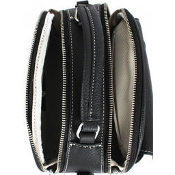 Сумка женская натуральная кожа GU 2066-9942, 1отд+карм/пер, 2плеч/рем, черный 264119 - Adelia фото 3