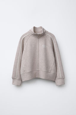 GYM SWEATSHIRT WITH CONTRAST TRIMS