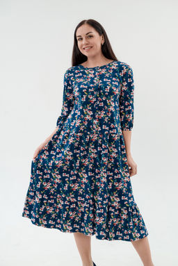 Платье женское из кулирки Софи сакура - Амадэль фото 5