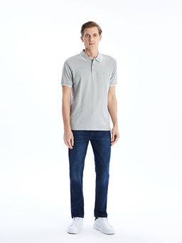 Polo Yaka K?sa Kollu Erkek Dokulu Ti??rt