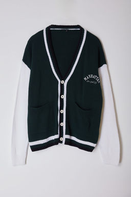 Yesil FL Erkek Regular V Yaka Duz Triko H?rka TMNAW25HI00003