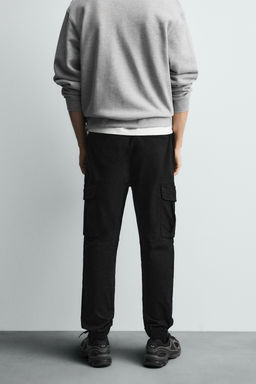 PANTAL?N CARGO SLIM FIT / Negro - Zara фото 3