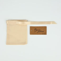 Цена за 5 шт. Мешочек подарочный из хлопка «Ручная работа», 7×9 см ± 1.5 см