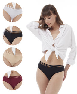 Трусы женские слипы (Оверлок по краям) Cherry Girl 61425 хлопок, эластан размеры S, M, L, XL