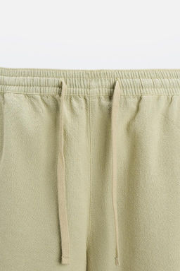 EMBROIDERED TEXTURED BERMUDA SHORTS - Zara фото 8