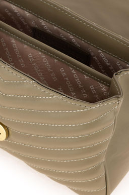 Женская сумка через плечо цвета хаки с цепочкой на ремне Неожиданная скидка в корзине - U.s. polo assn фото 7