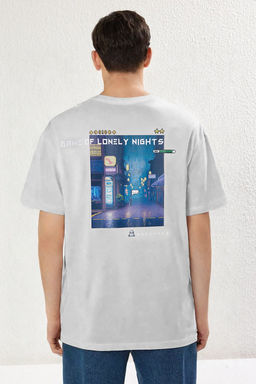TRENDYOL MAN Siyah Oversize/Genis Kesim K?sa Kol Game Over Bask?l? T-Shirt TMNSS23TS00247 - Trendyolmilla фото 3