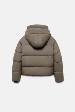 SHORT RUBBERISED WINDPROOF PUFFER JACKET - Zara фото 7