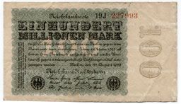 100000000 марок 1923 года Германия