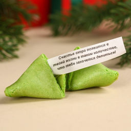 Подарочный набор Золотого 2024 года: чёрный чай со вкусом апельсина 50 г., печенье с предсказанием 6 шт. - Фабрика счастья фото 4