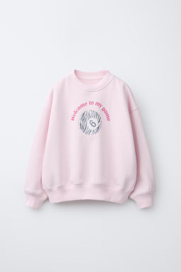 SUDADERA ESTAMPADA BOLA DE BILLAR CEBRA / Rosa - Zara фото 2