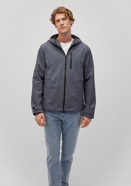 Kapusonlu Lacivert Ceket