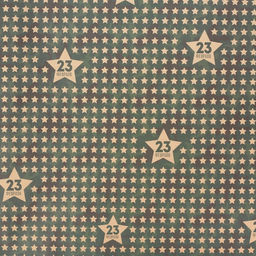 Цена за 10 шт. Бумага упаковочная крафтовая Звёзды 23 февраля, 50?70 см