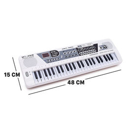 Синтезатор Музыкант с микрофоном, 49 клавиш, работает от сети и от батареек - Simaland фото 2
