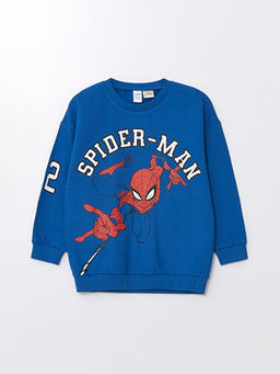 Bisiklet Yaka Spider-Man Bask?l? Erkek ?ocuk E?ofman Tak?m