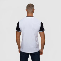 Футболка мужская, цвет белый/принт МИКС, размер L