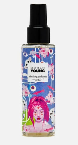 SelfieLab YOUNG Мист освежающий для тела с мелиссой, лимоном и муцином улитки, 110 мл