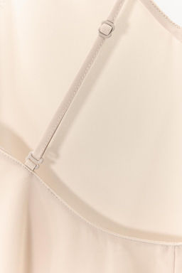 LONG SLIP DRESS WITH MULTI-POSITION STRAPS - Zara фото 16