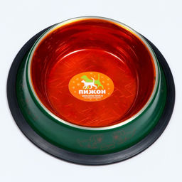 Миска с нескользящим основанием декоративная цветная, 230 мл, зелёная - Пижон фото 2