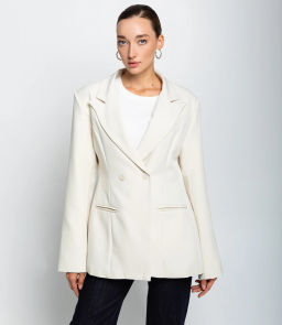 Жакет #КТ20723, кремовый