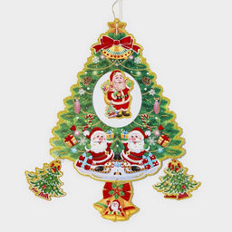 Новогоднее украшение настенное Новогодняя ёлка, подвеска, 62х36 см - Simaland фото 5