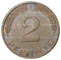 2 пфеннига 1977 года F Германия