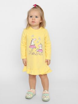CRB wear/CSNG 63419-30-347 Платье для девочки,желтый/Ex.Cherubino