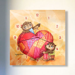 "Крепкой-семье - большая-любовь" Часы №30