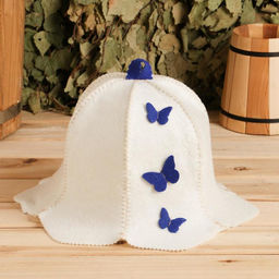 Шапка для бани Шляпа.Бабочки МИКС - Добропаровъ фото 4