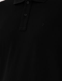 Siyah Slim Fit K_vr_lmaz Polo Yaka Basic Ti__rt - Pierre cardin фото 14